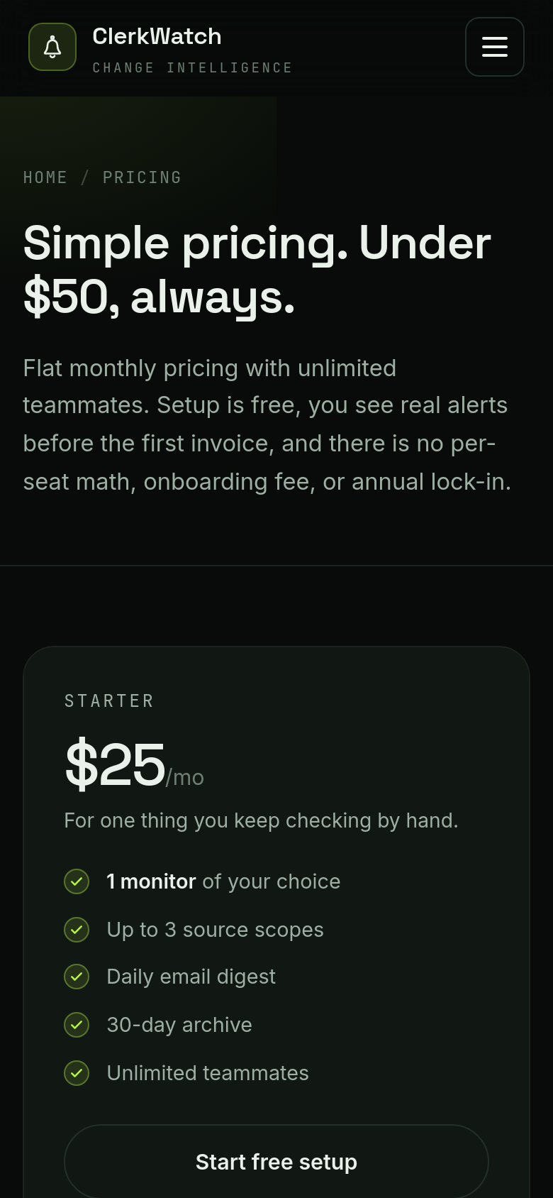 Pricing