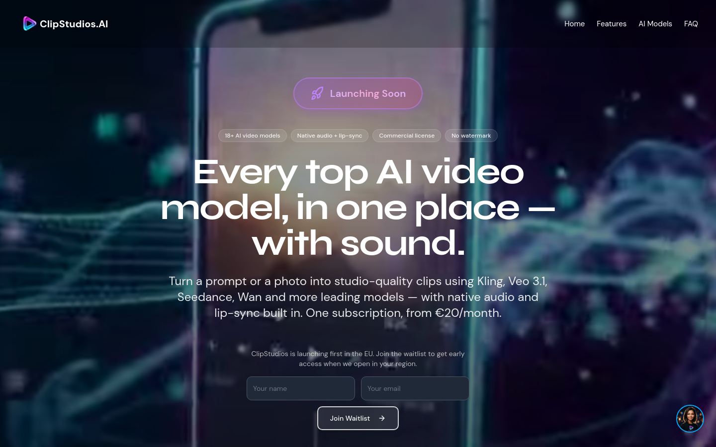 Captured Homepage / Lander
