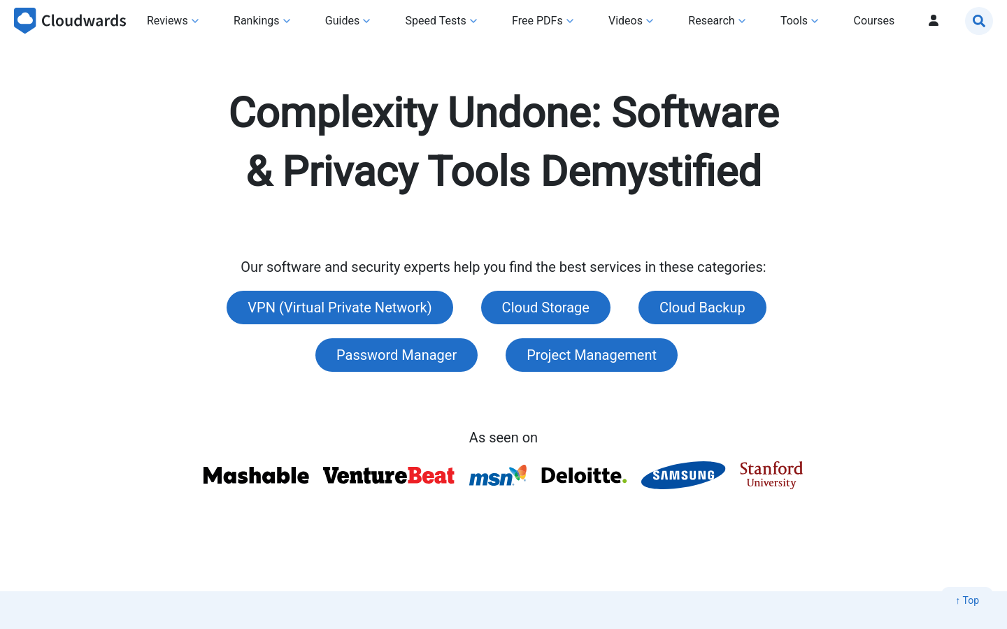 Captured Homepage / Lander