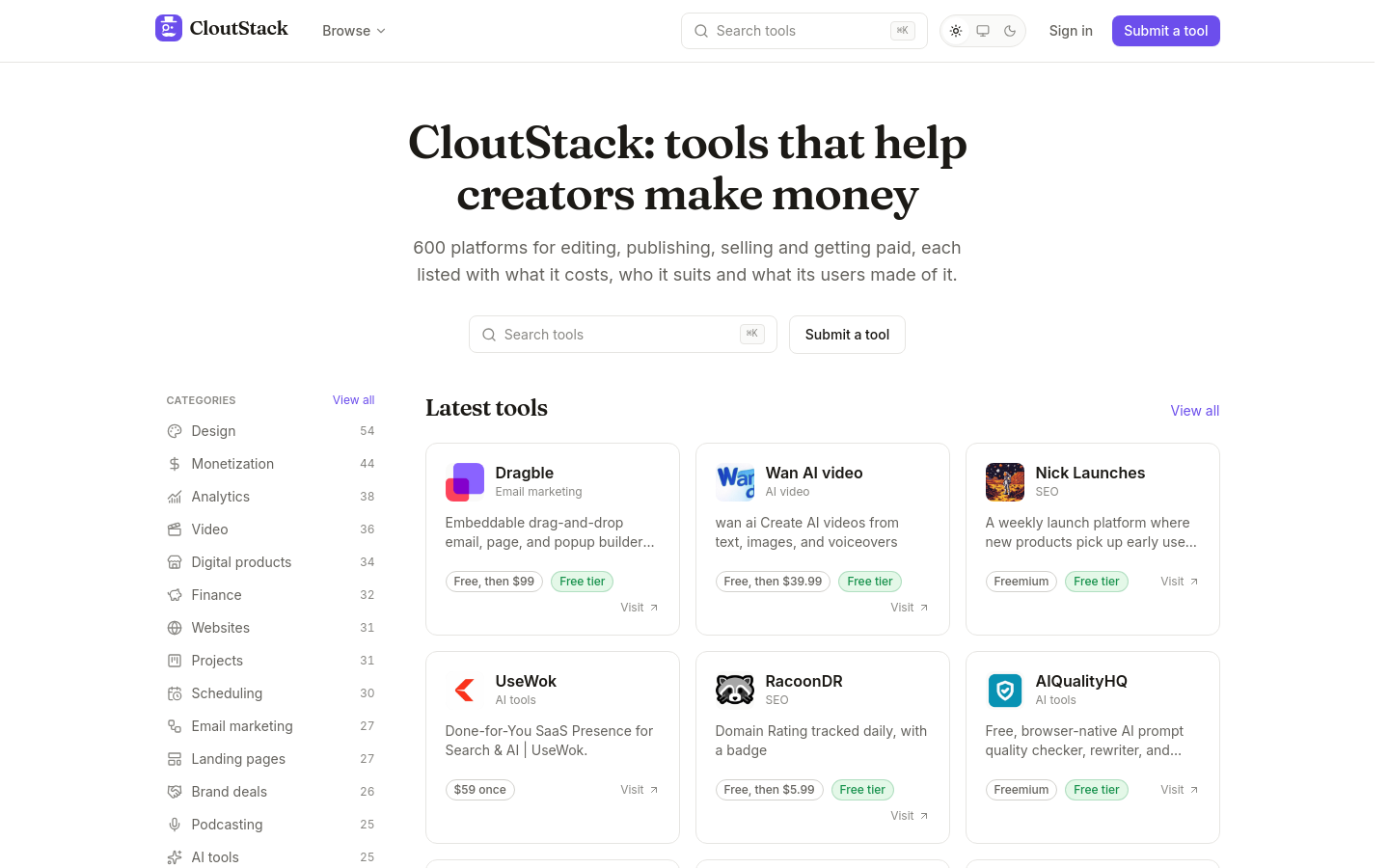Captured Homepage / Lander