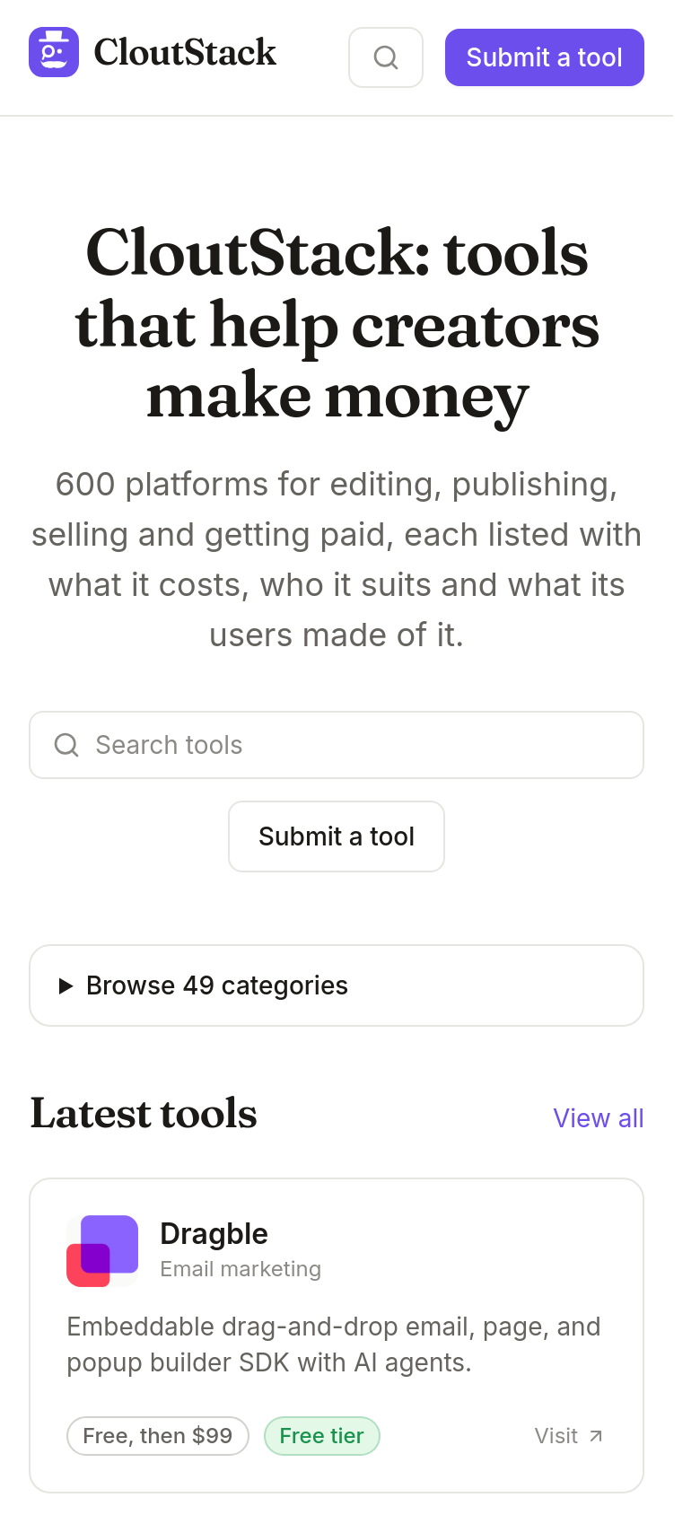 Homepage / Lander