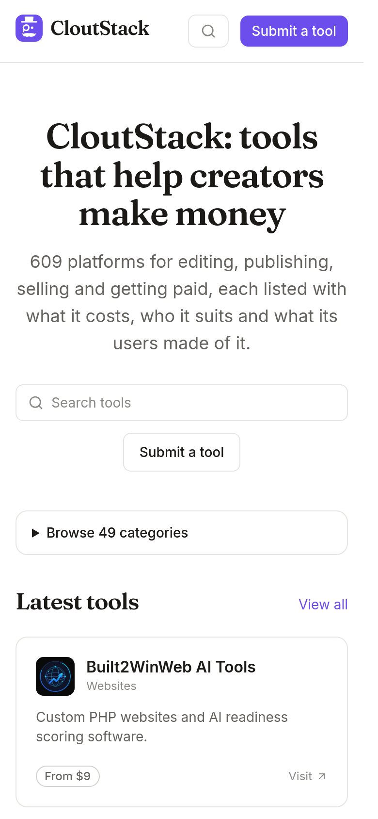 Homepage / Lander