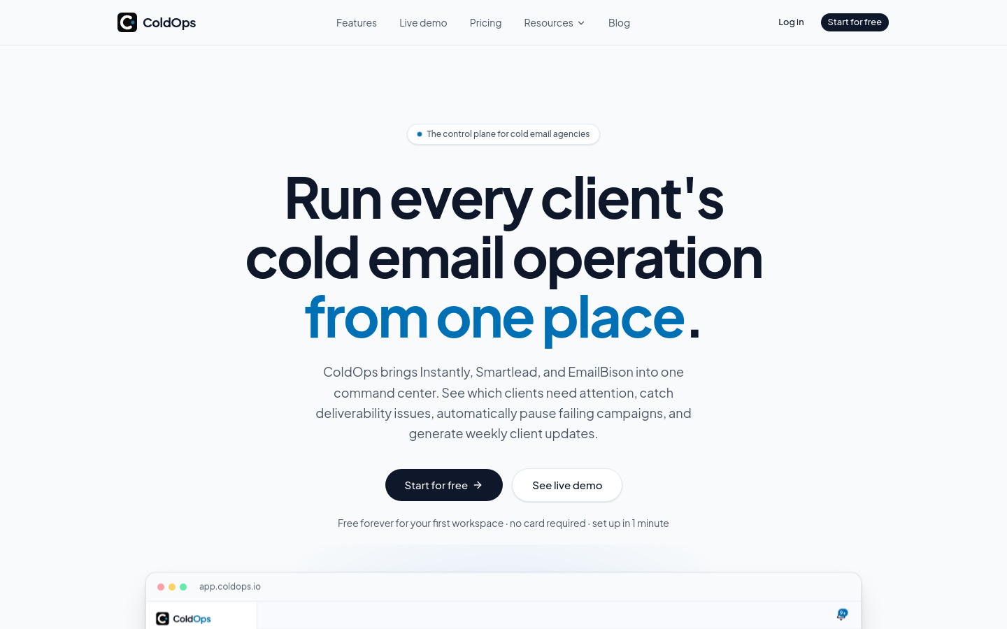 Captured Homepage / Lander