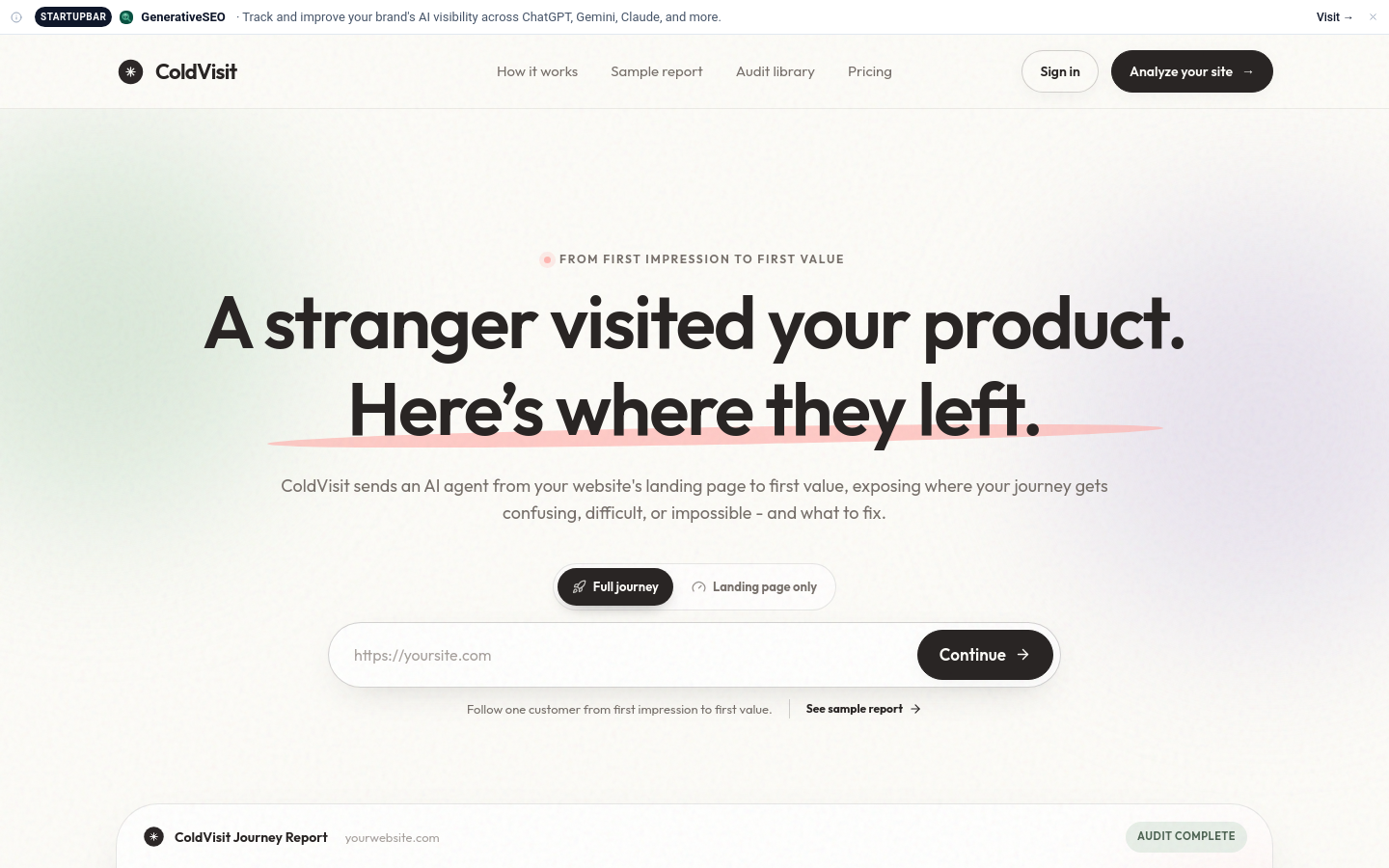 Captured Homepage / Lander