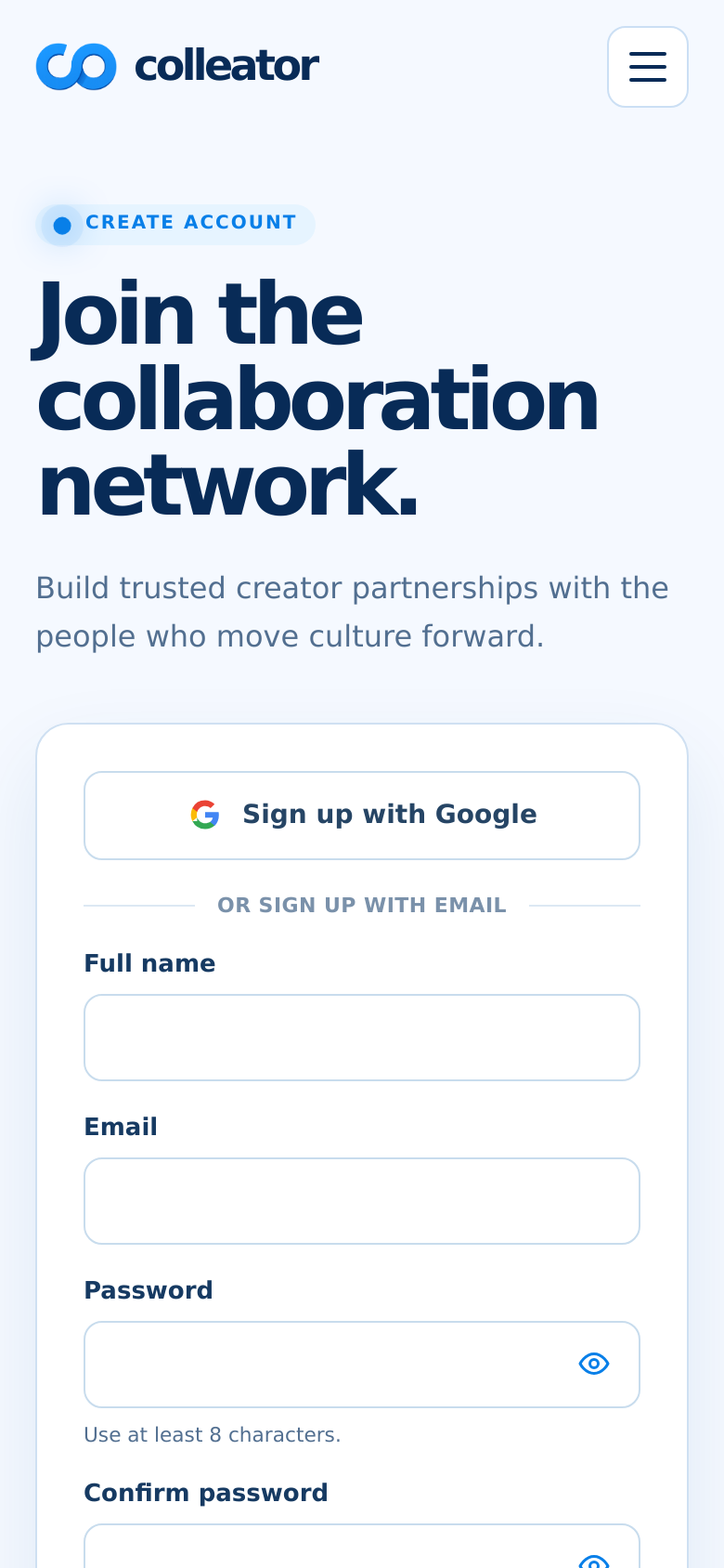 Signup