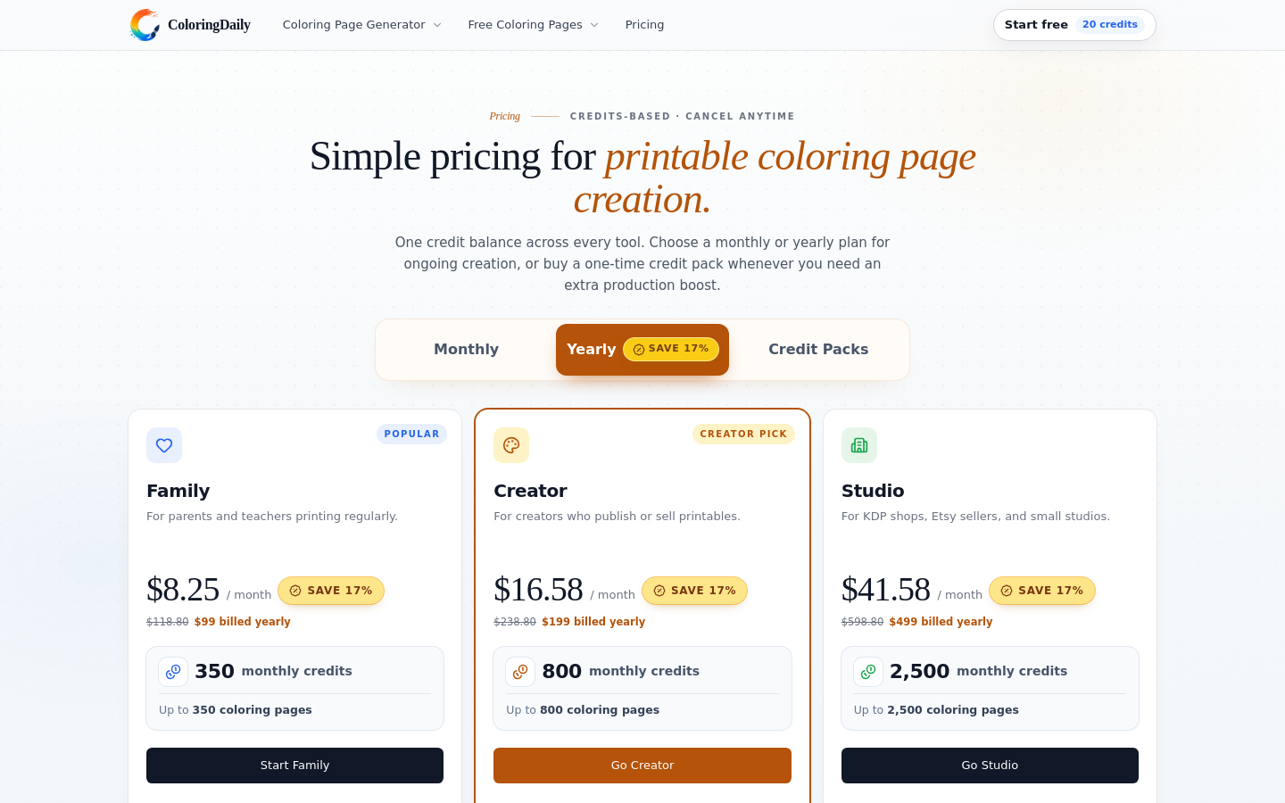 Pricing