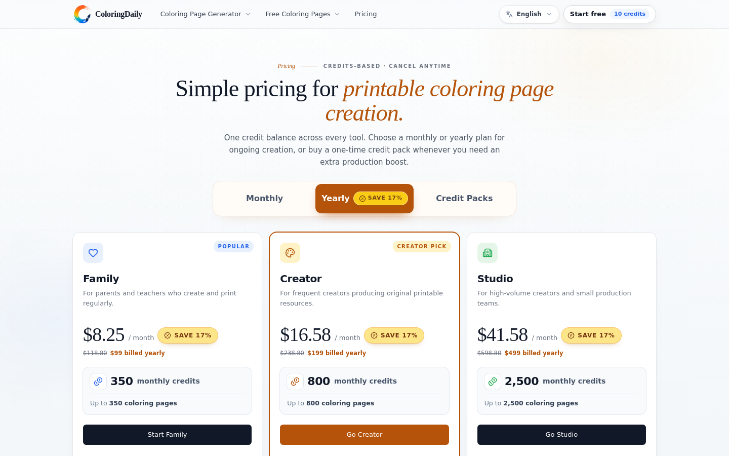 Pricing