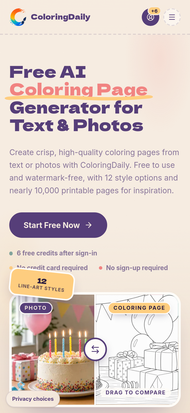 Homepage / Lander