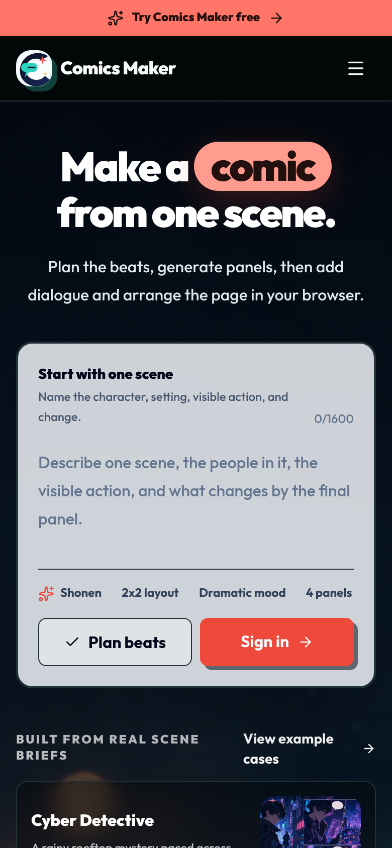 Homepage / Lander