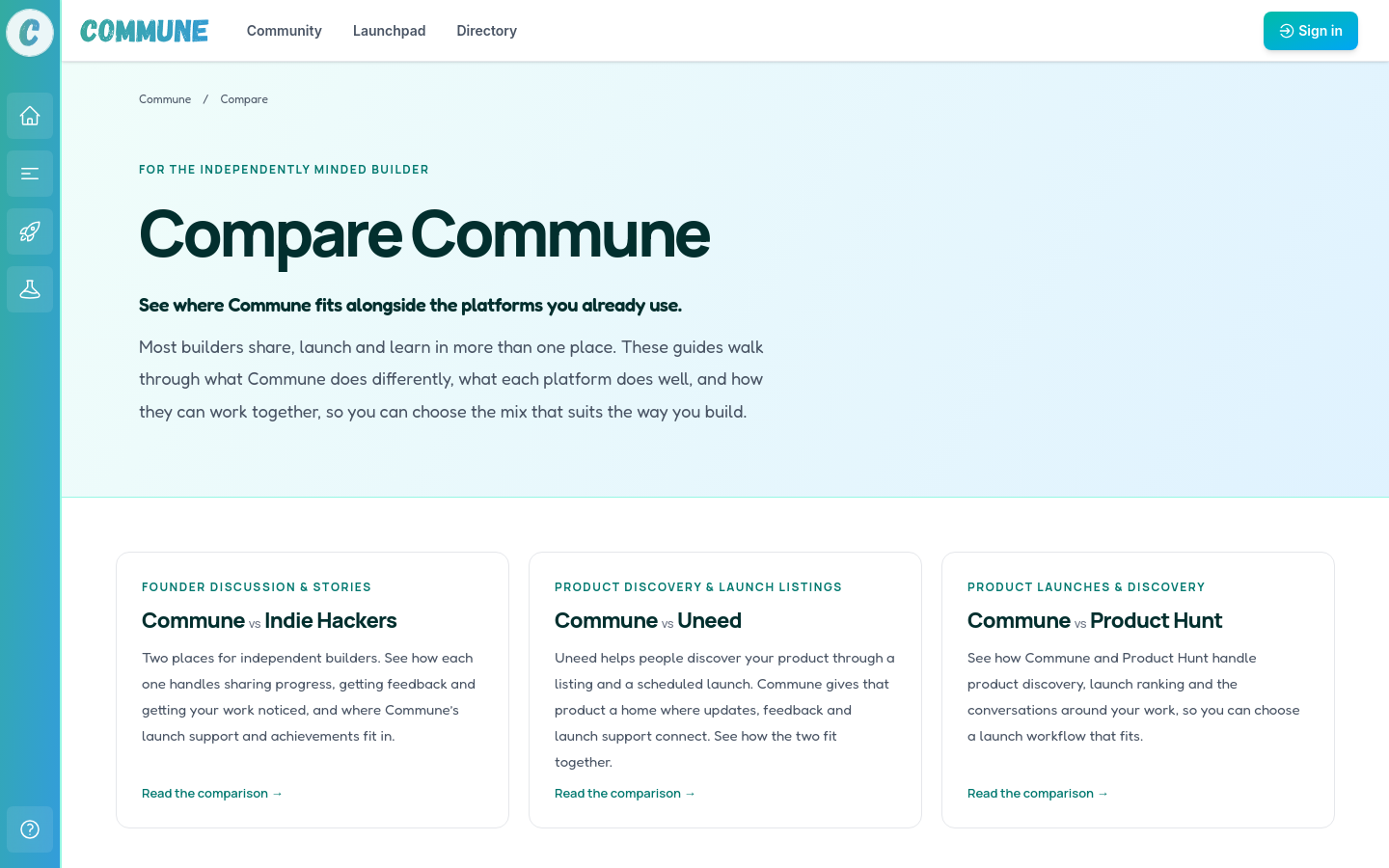commune.build home page