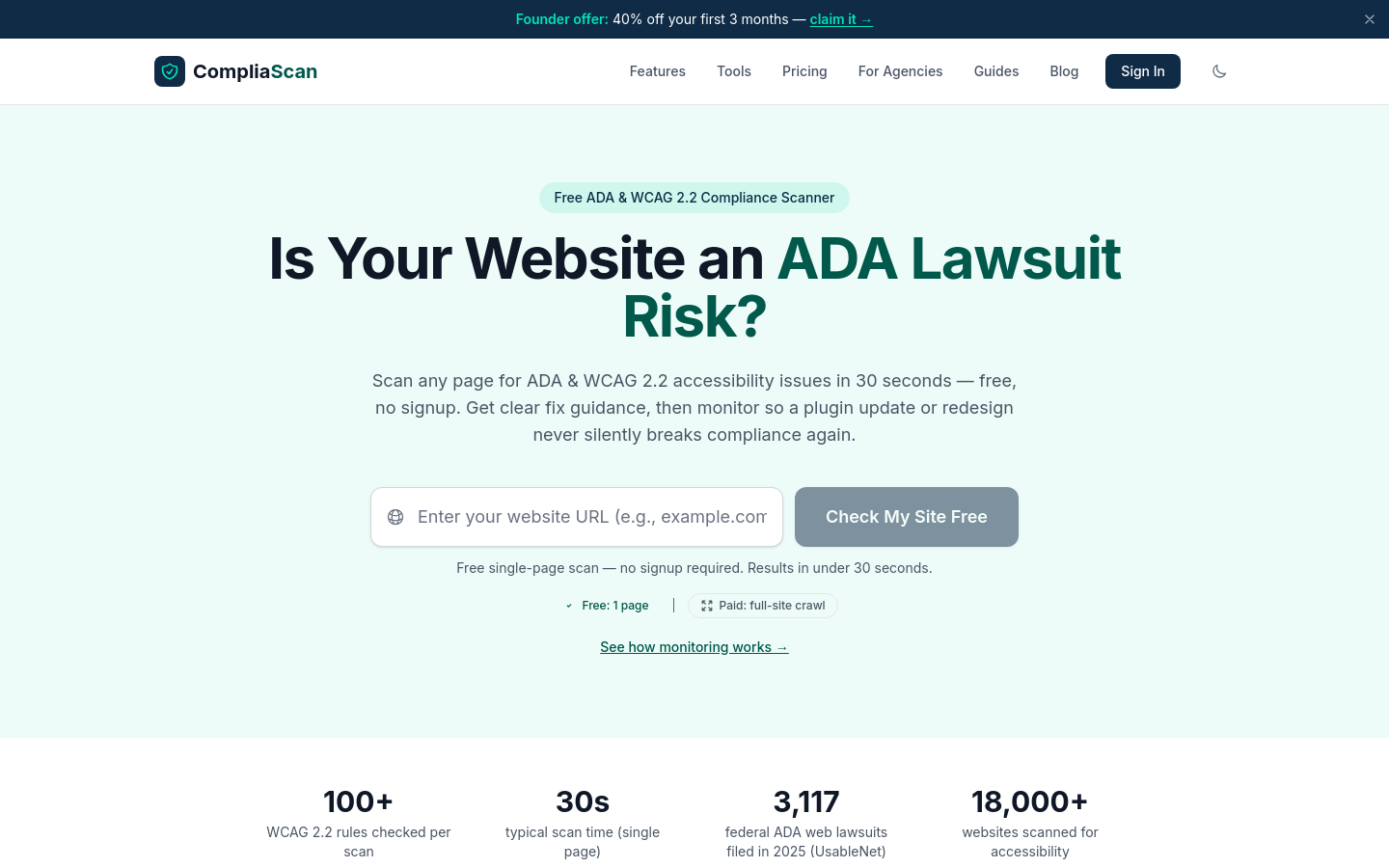 Captured Homepage / Lander