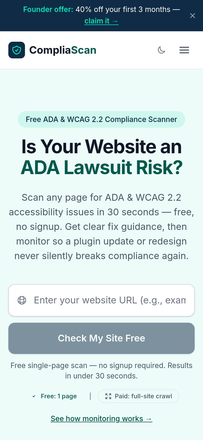 Homepage / Lander