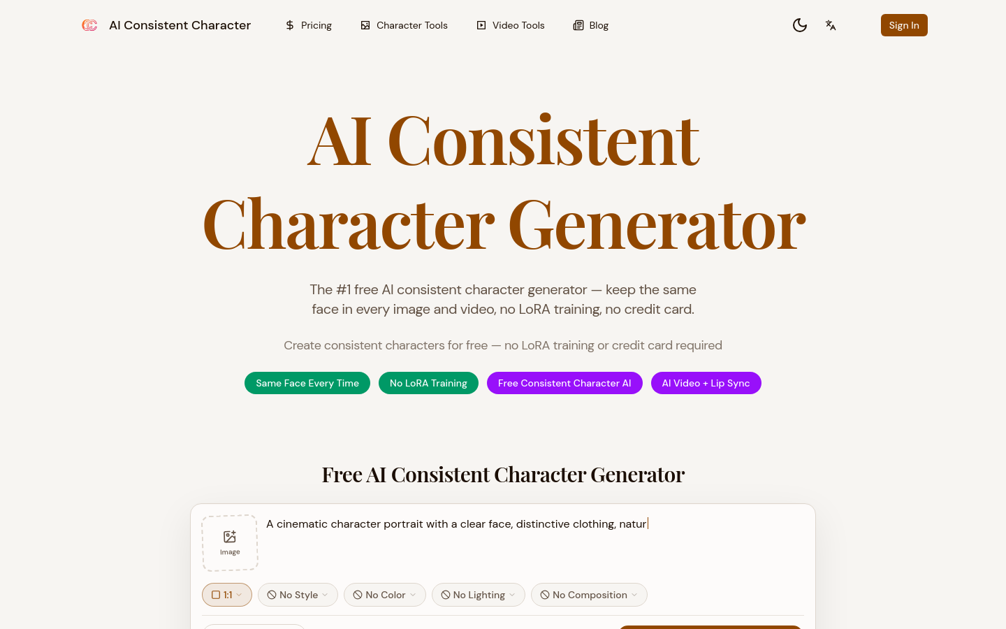 Captured Homepage / Lander