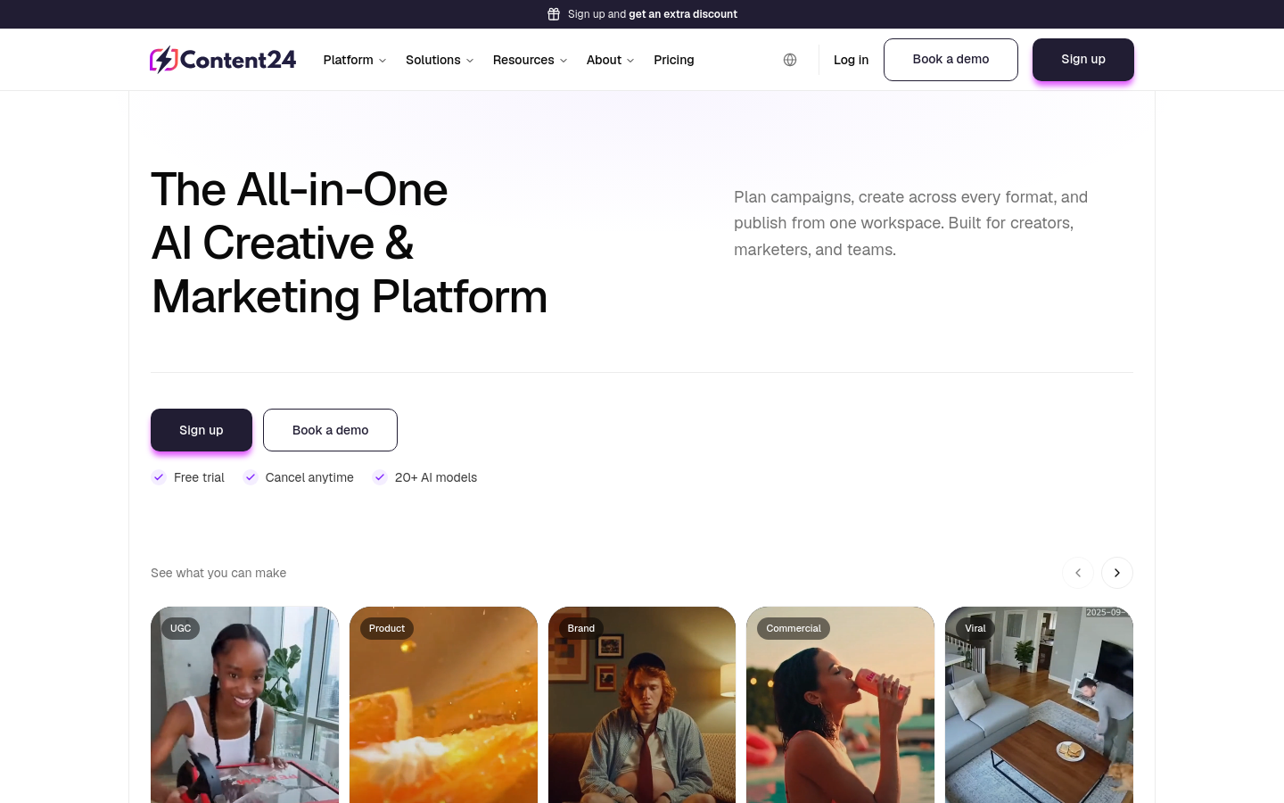 Captured Homepage / Lander