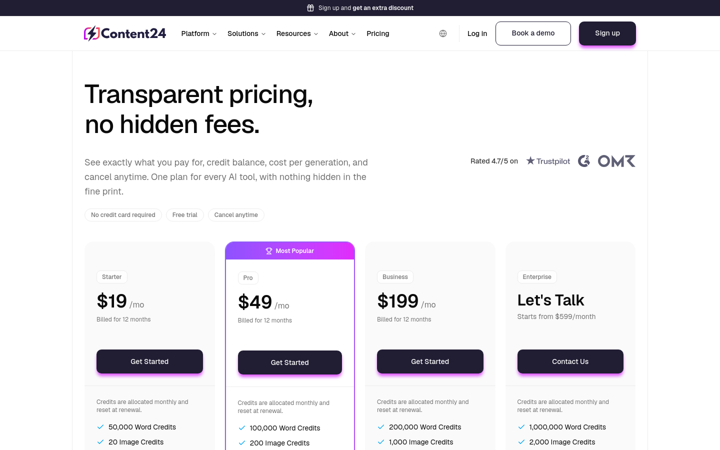 Pricing