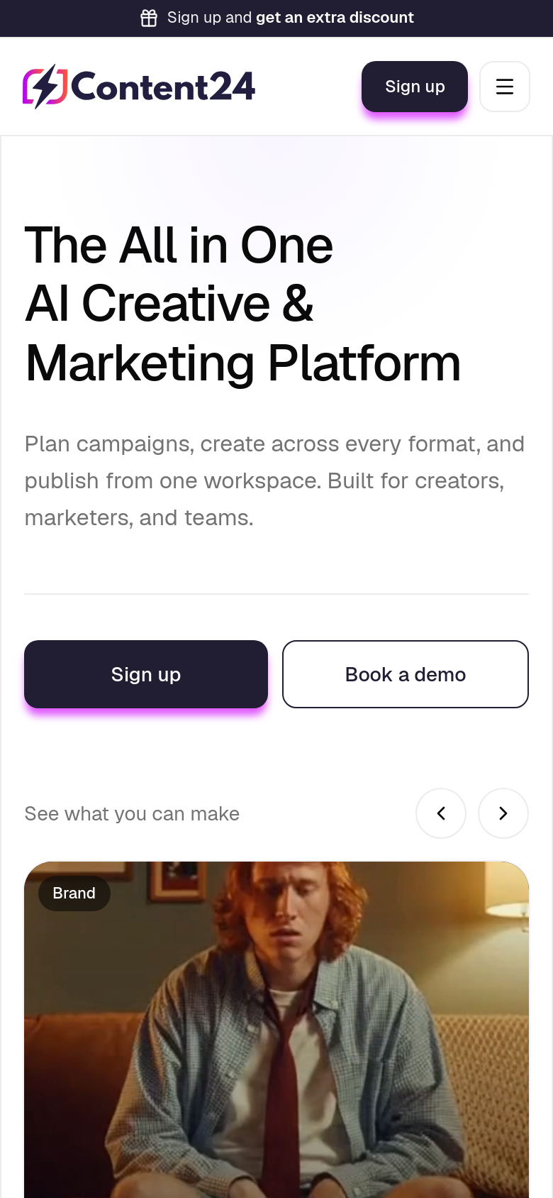Homepage / Lander