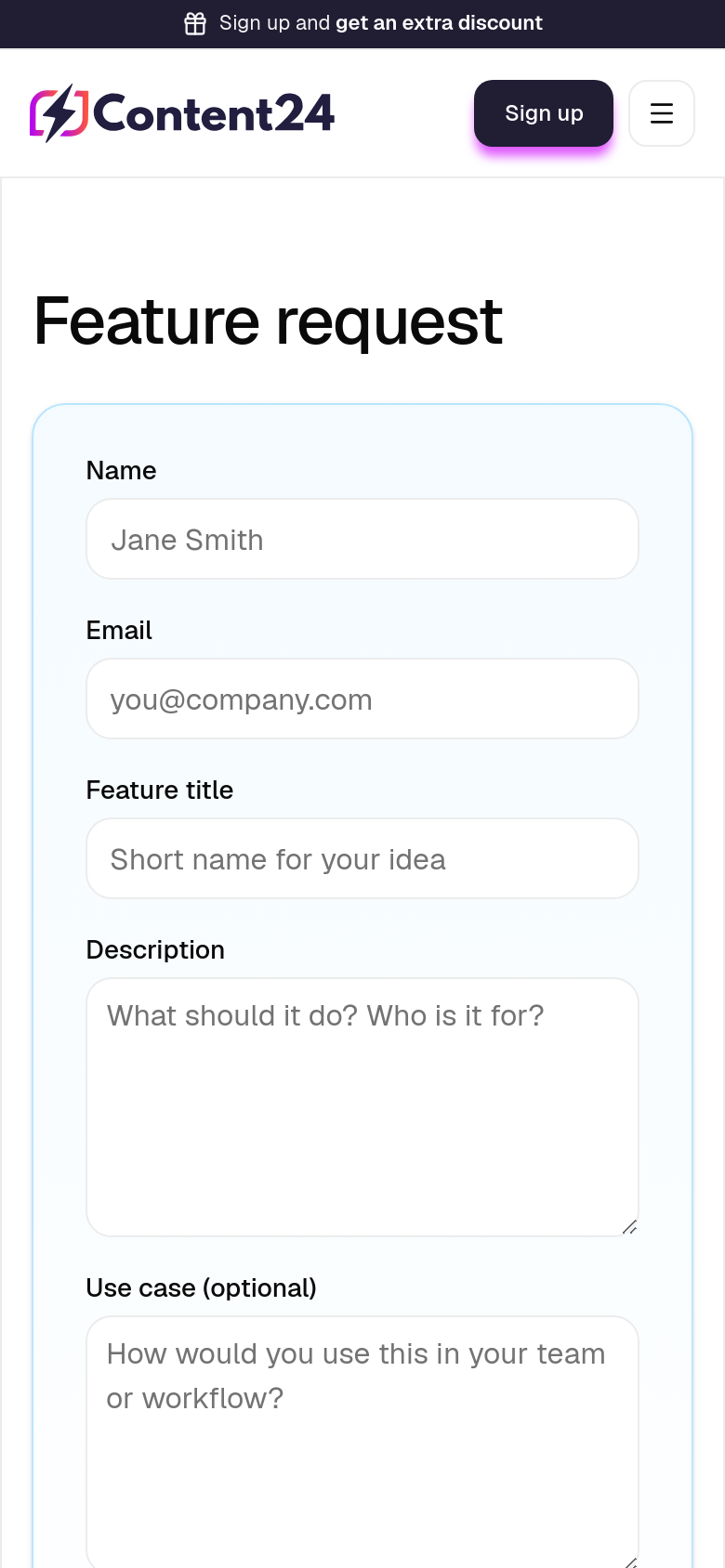 Feature Request
