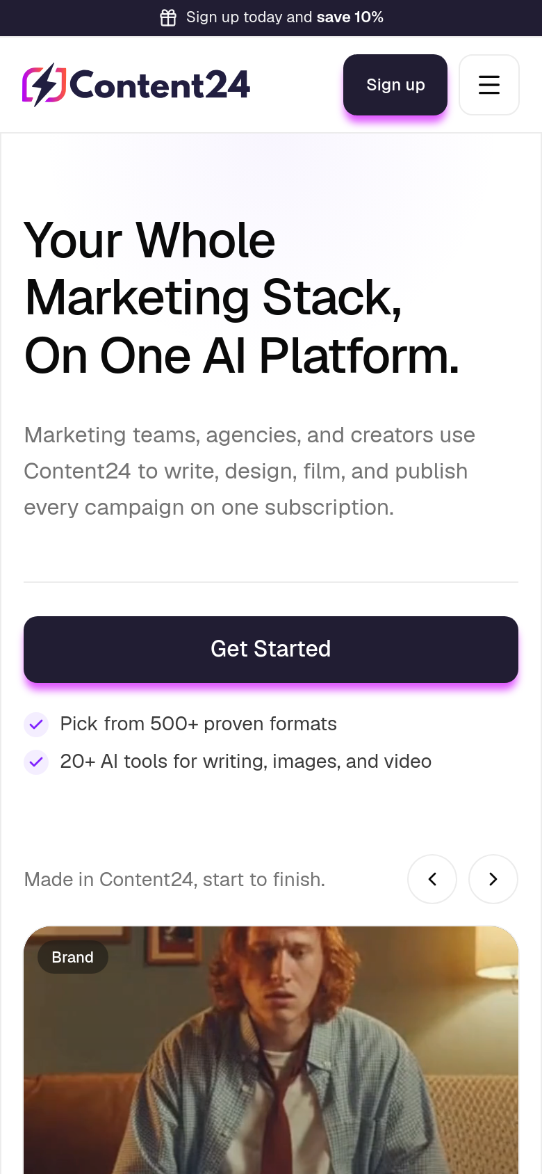 Homepage / Lander