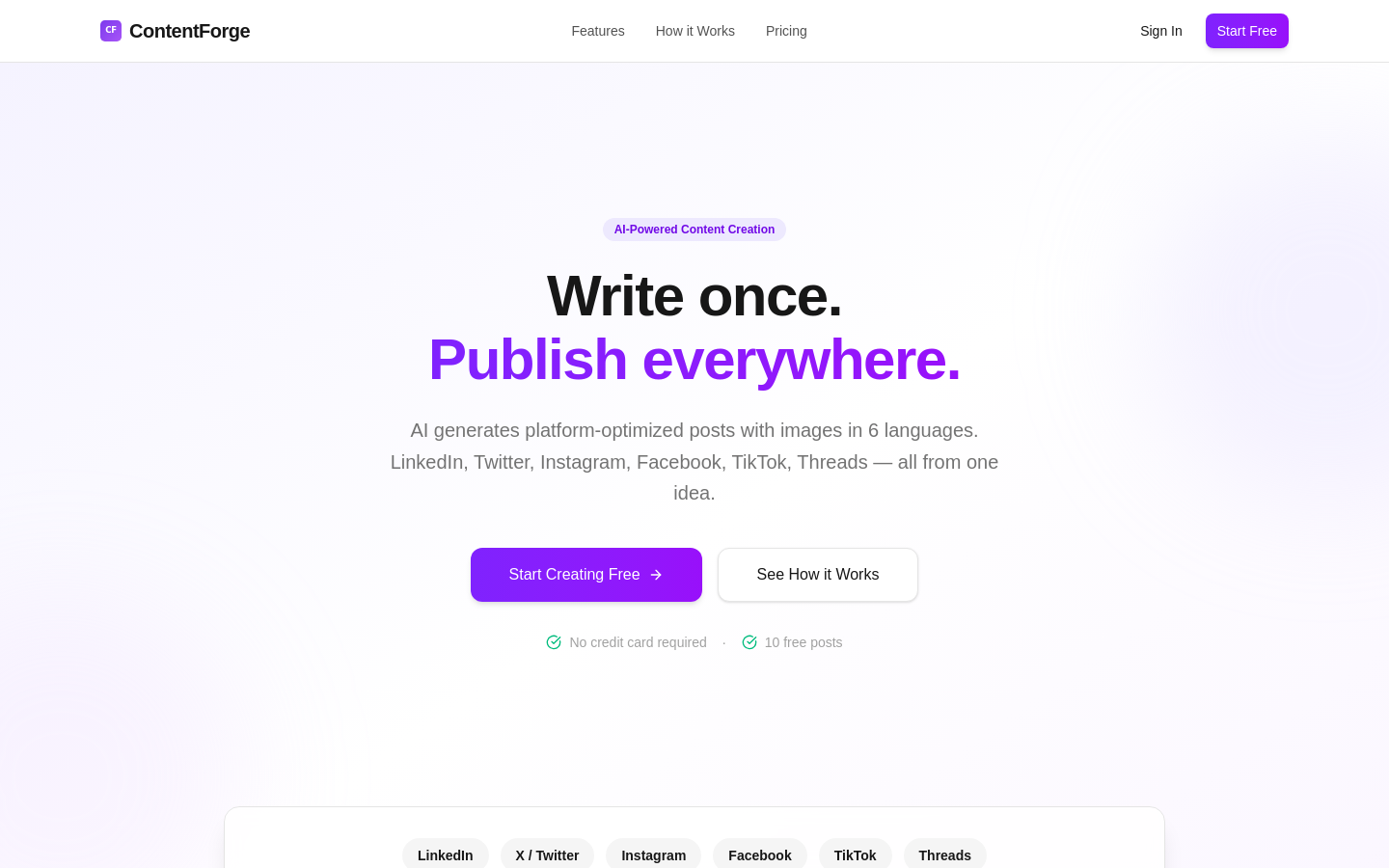 Captured Homepage / Lander