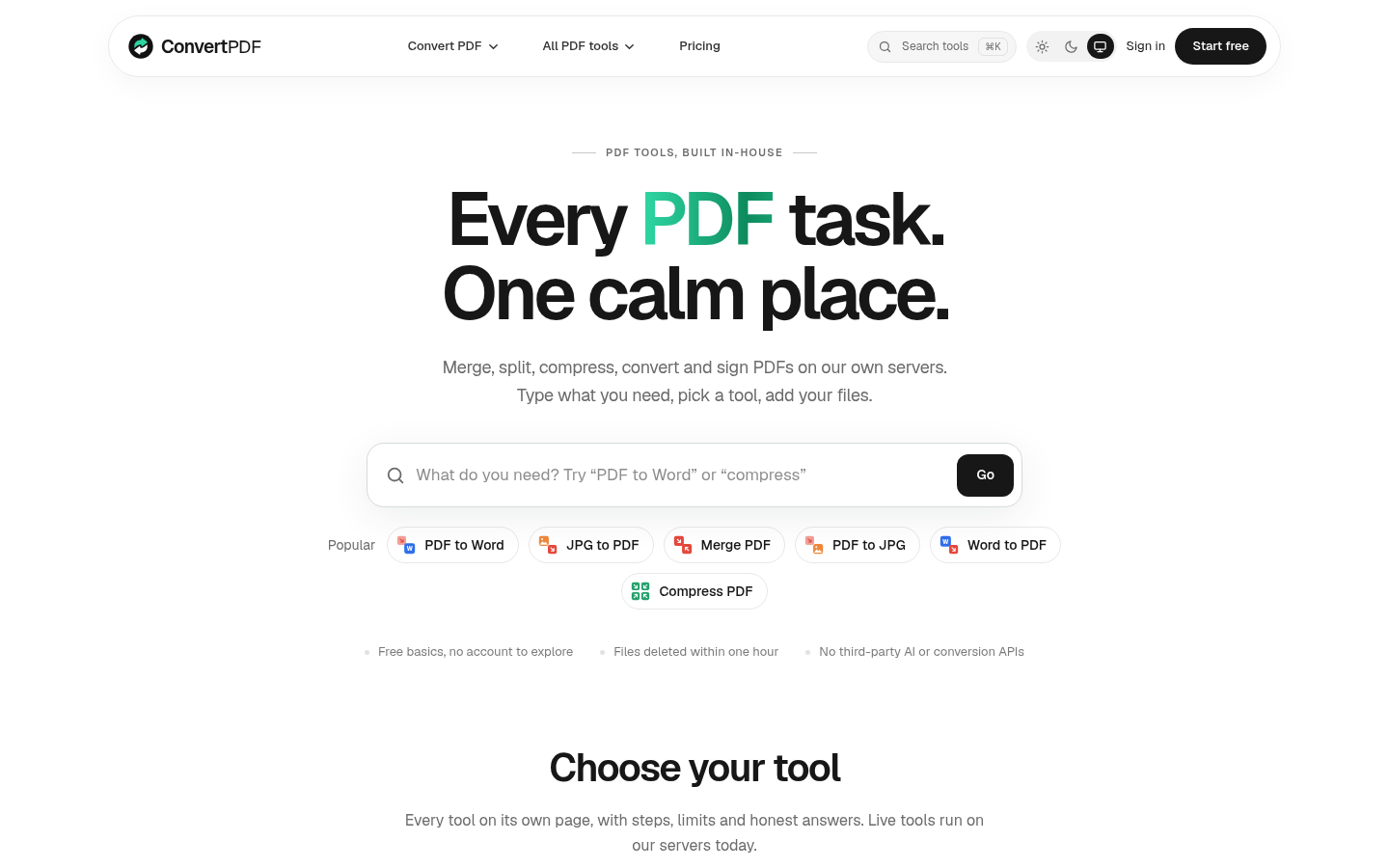 convertpdf.io desktop capture of the first page
