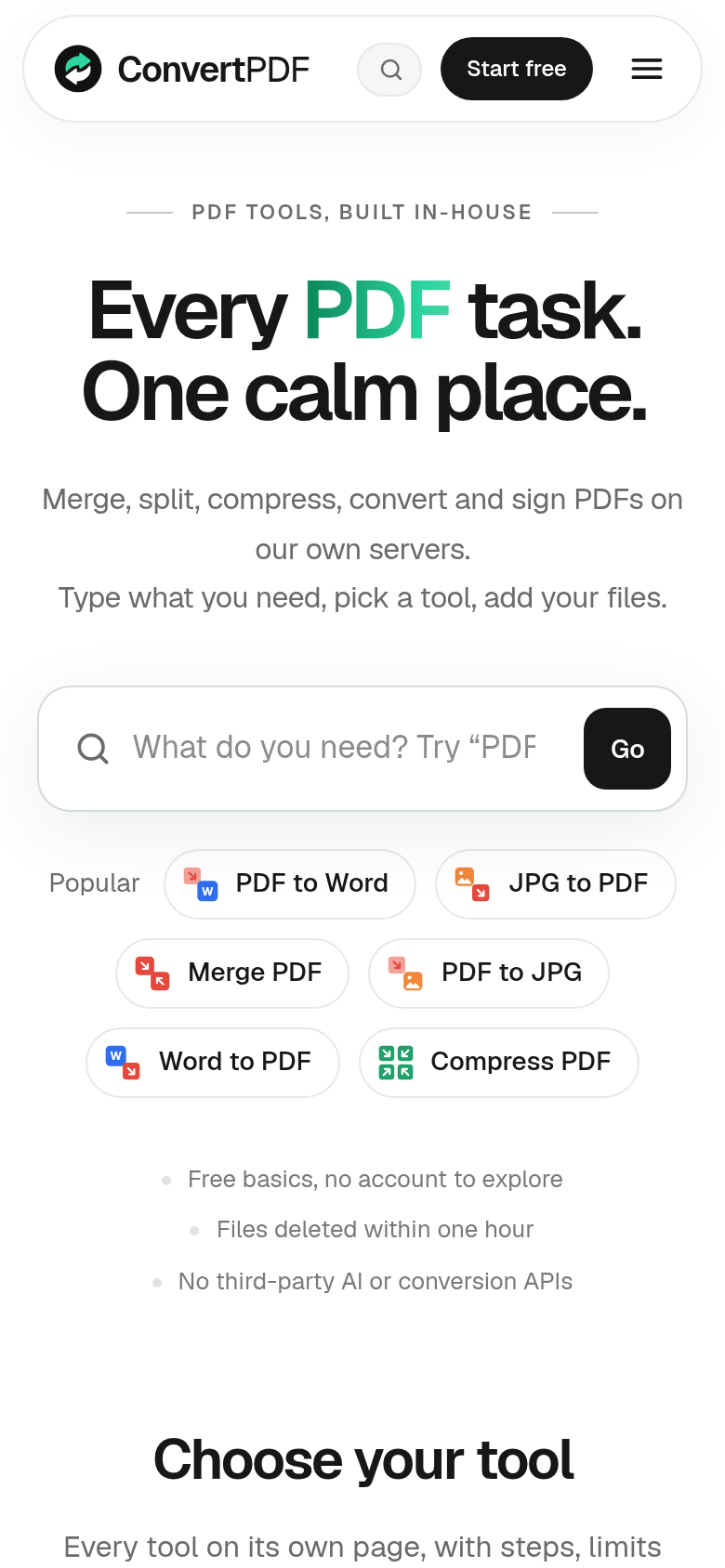 convertpdf.io mobile capture of the first page