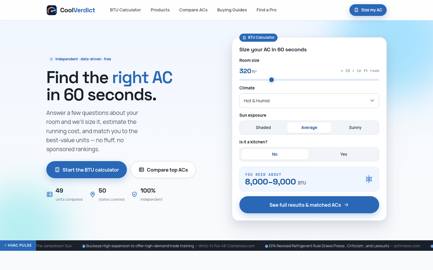 Captured Homepage / Lander