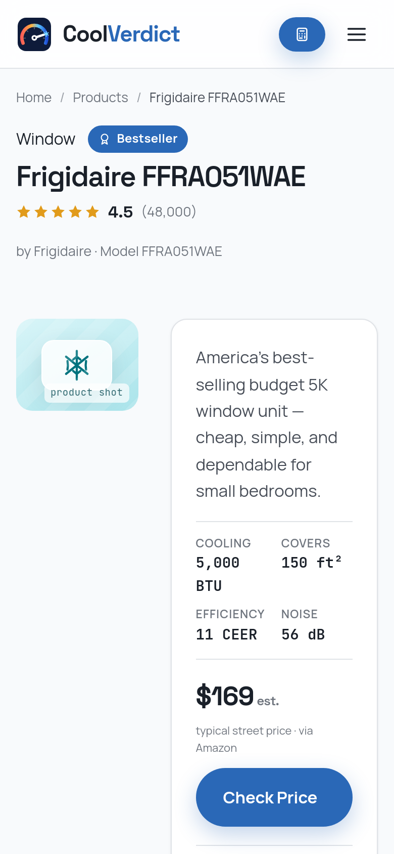 Frigidaire Ffra051wae