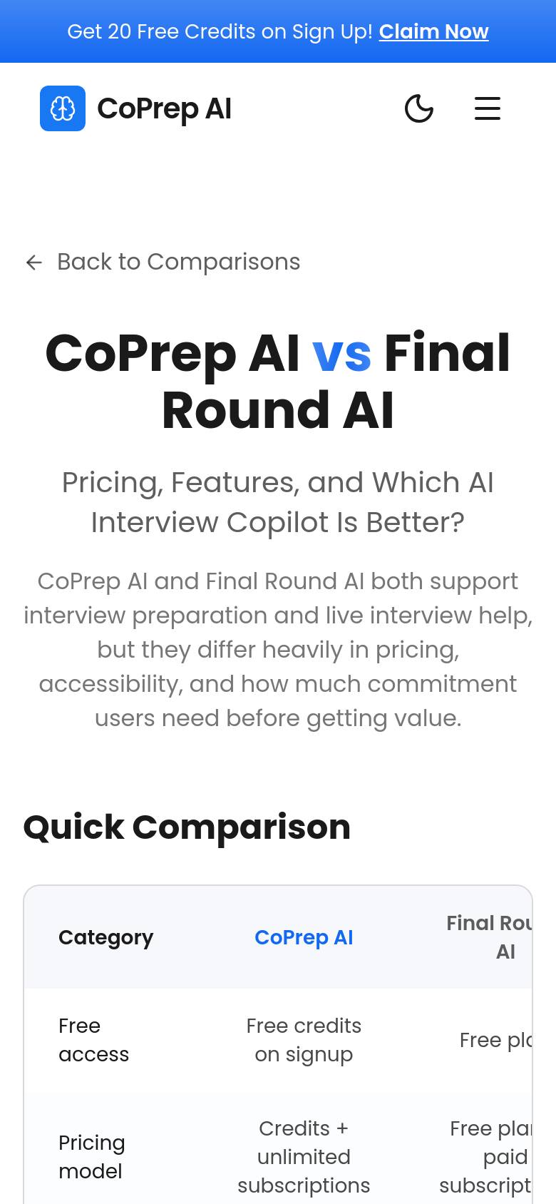Compare