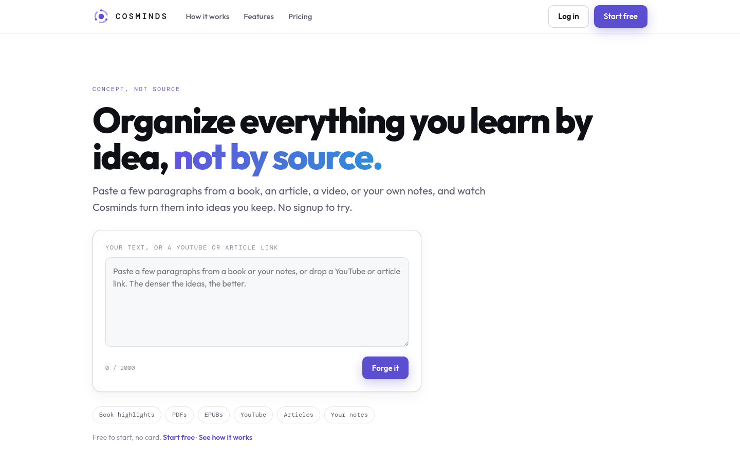 Captured Homepage / Lander