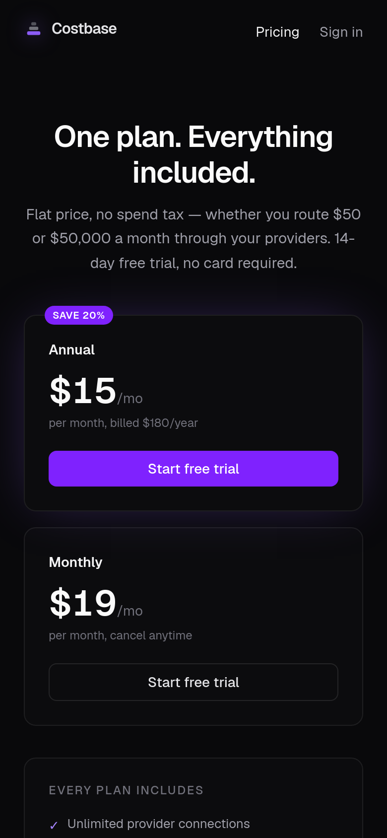 Pricing