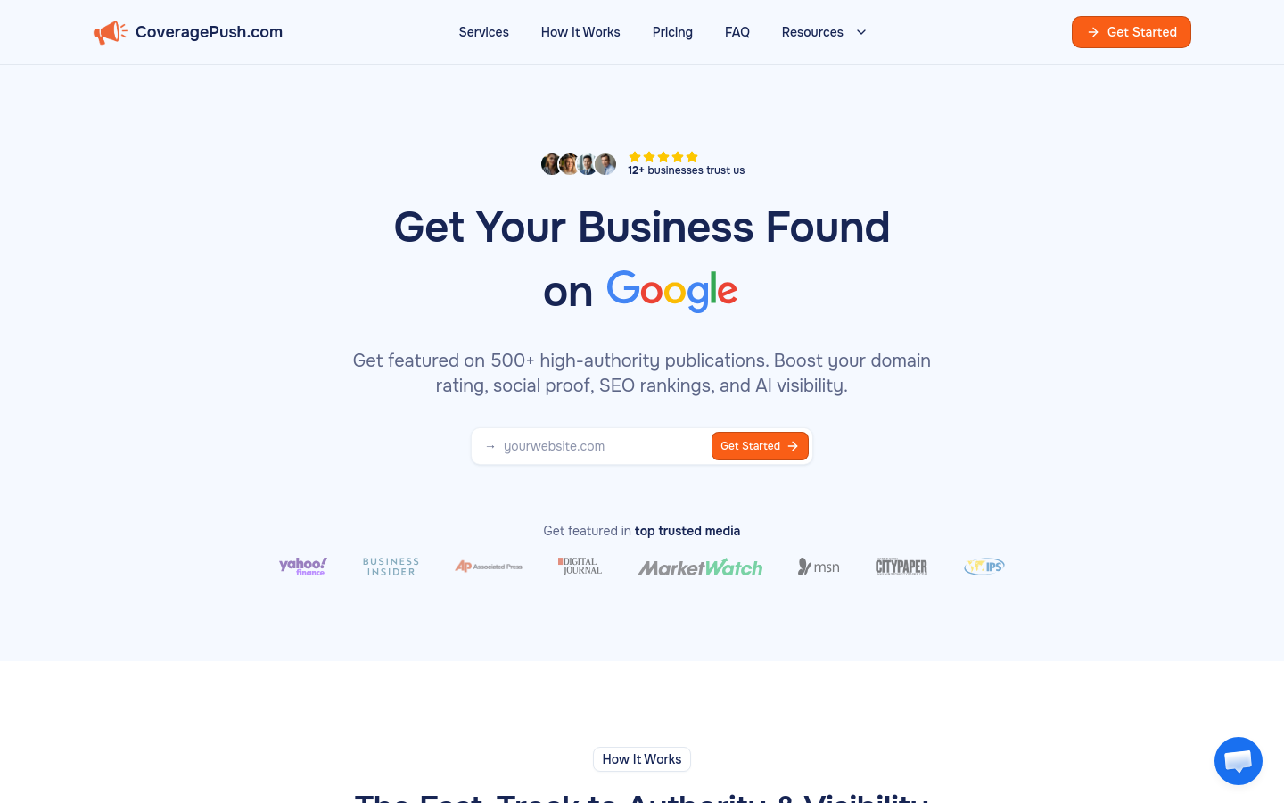 Captured Homepage / Lander