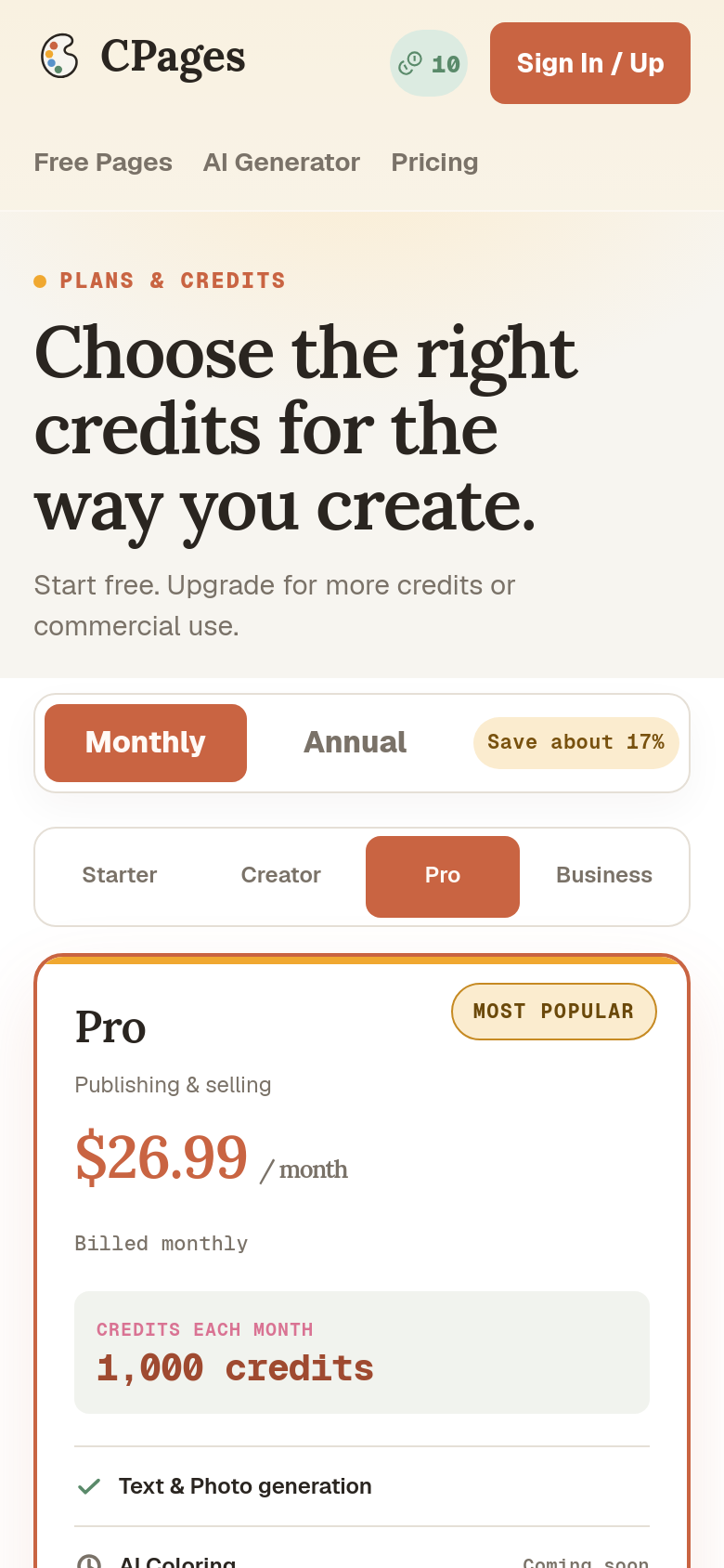Pricing