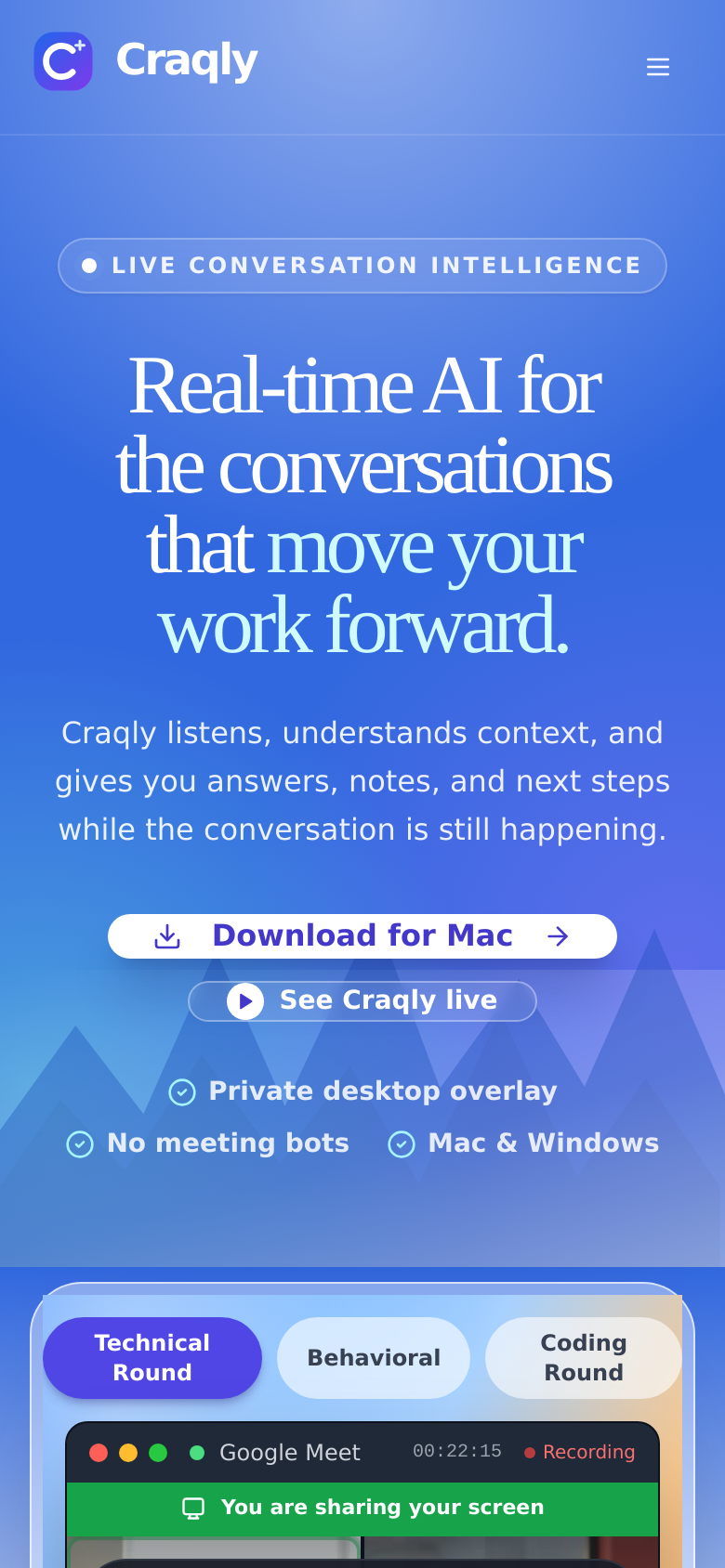 Homepage / Lander