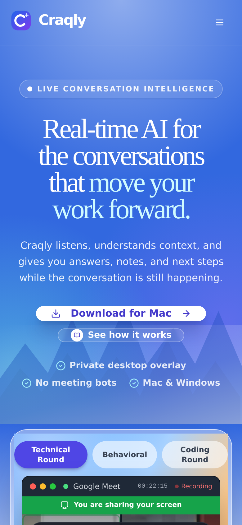 Homepage / Lander