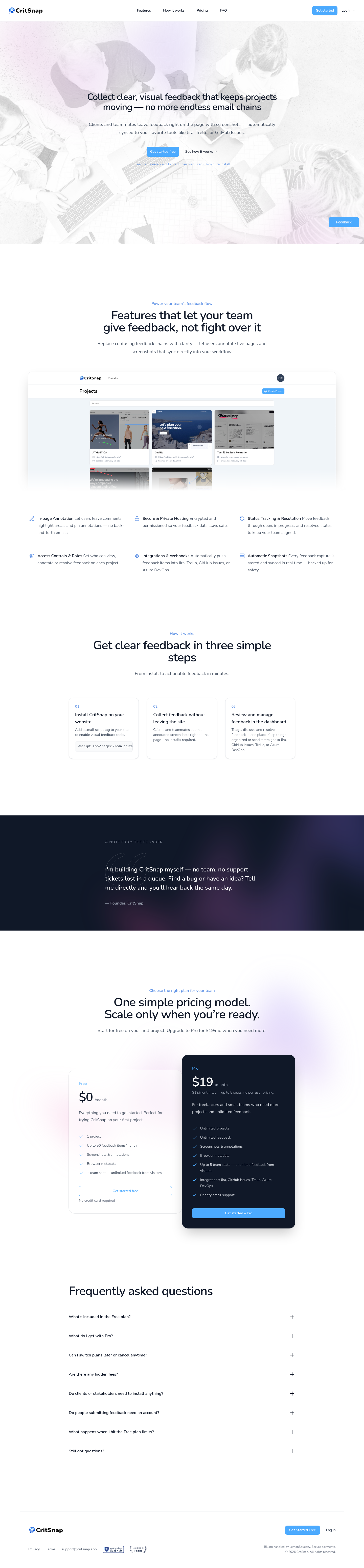 critsnap.app — The Pricing Page
