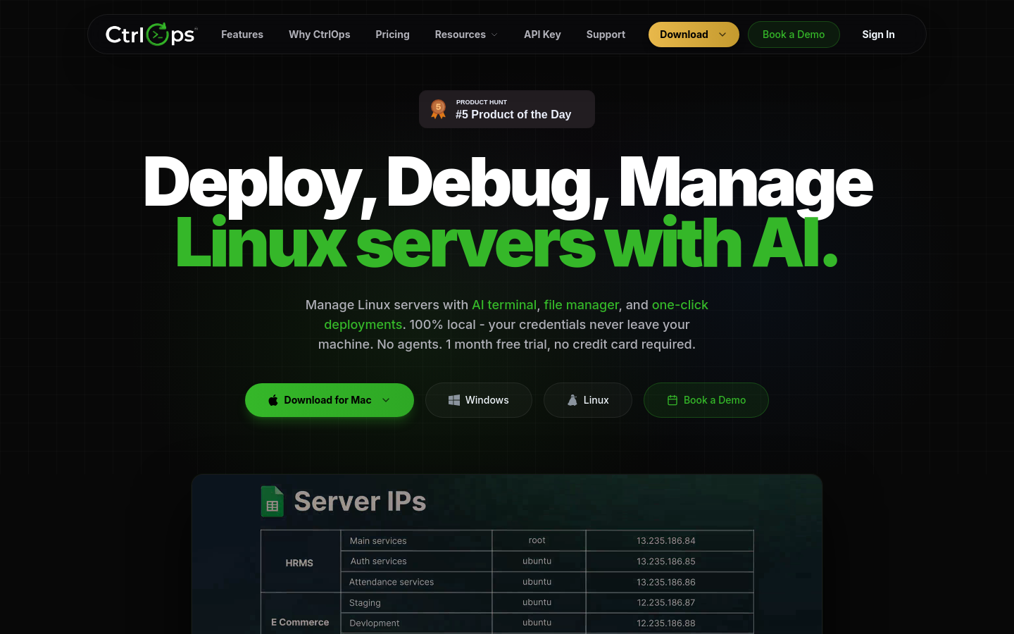 Captured Homepage / Lander