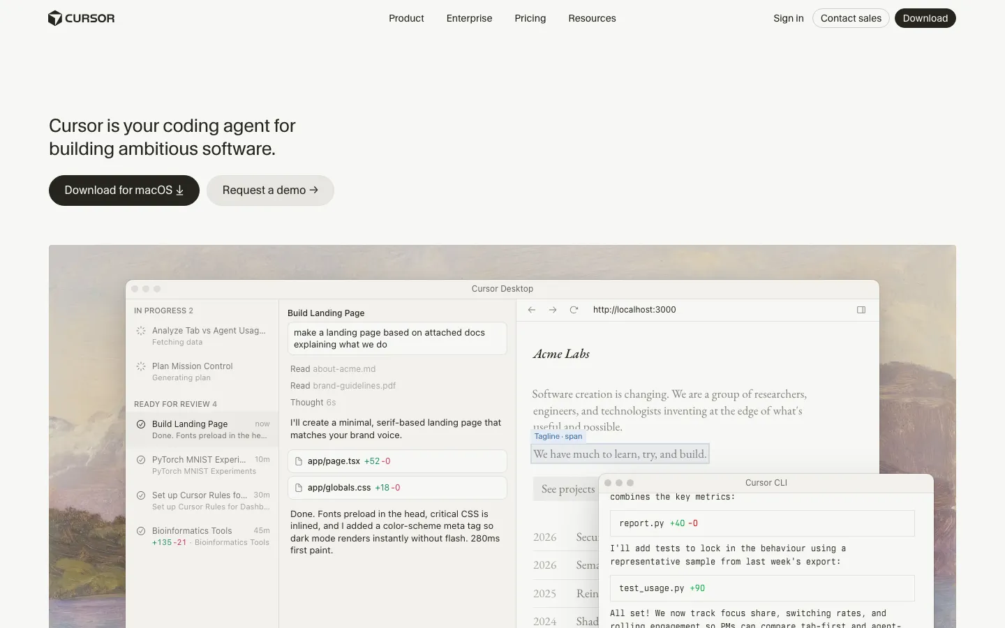 Captured Homepage / Lander