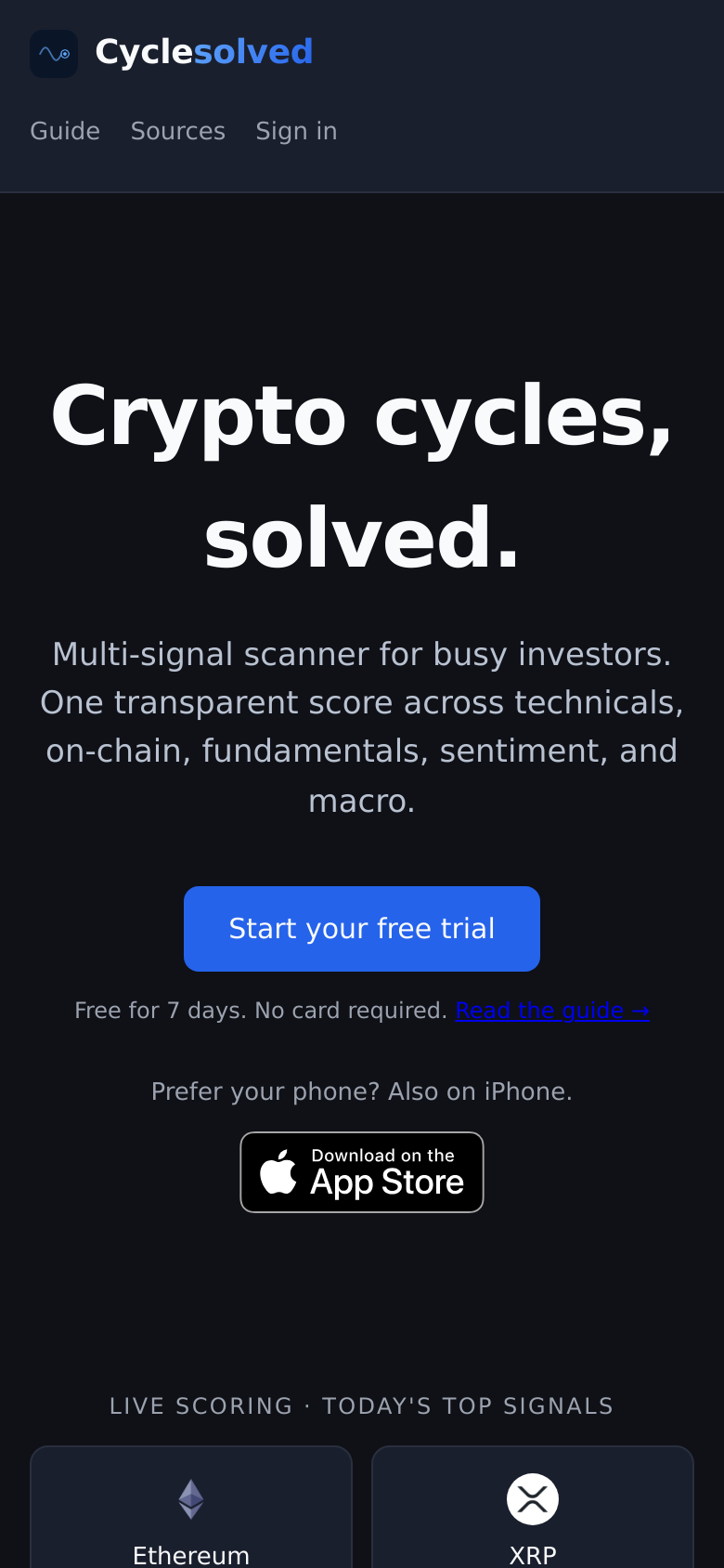 Homepage / Lander
