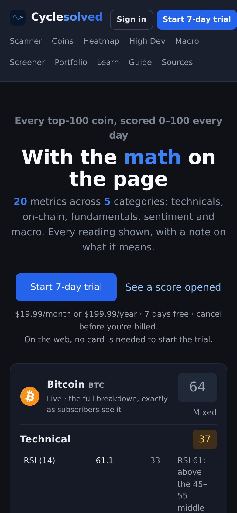Homepage / Lander