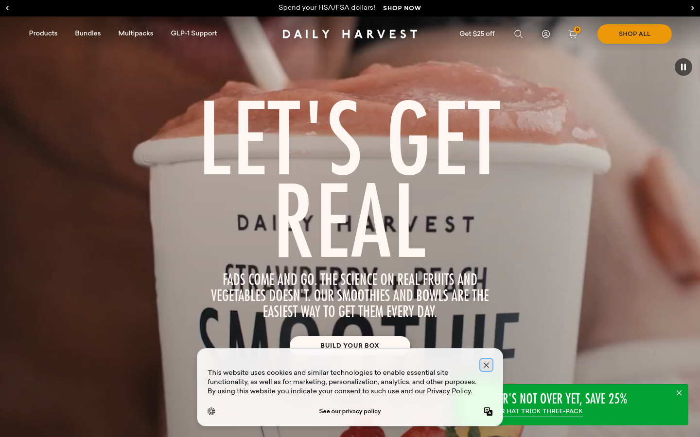 Captured Homepage / Lander