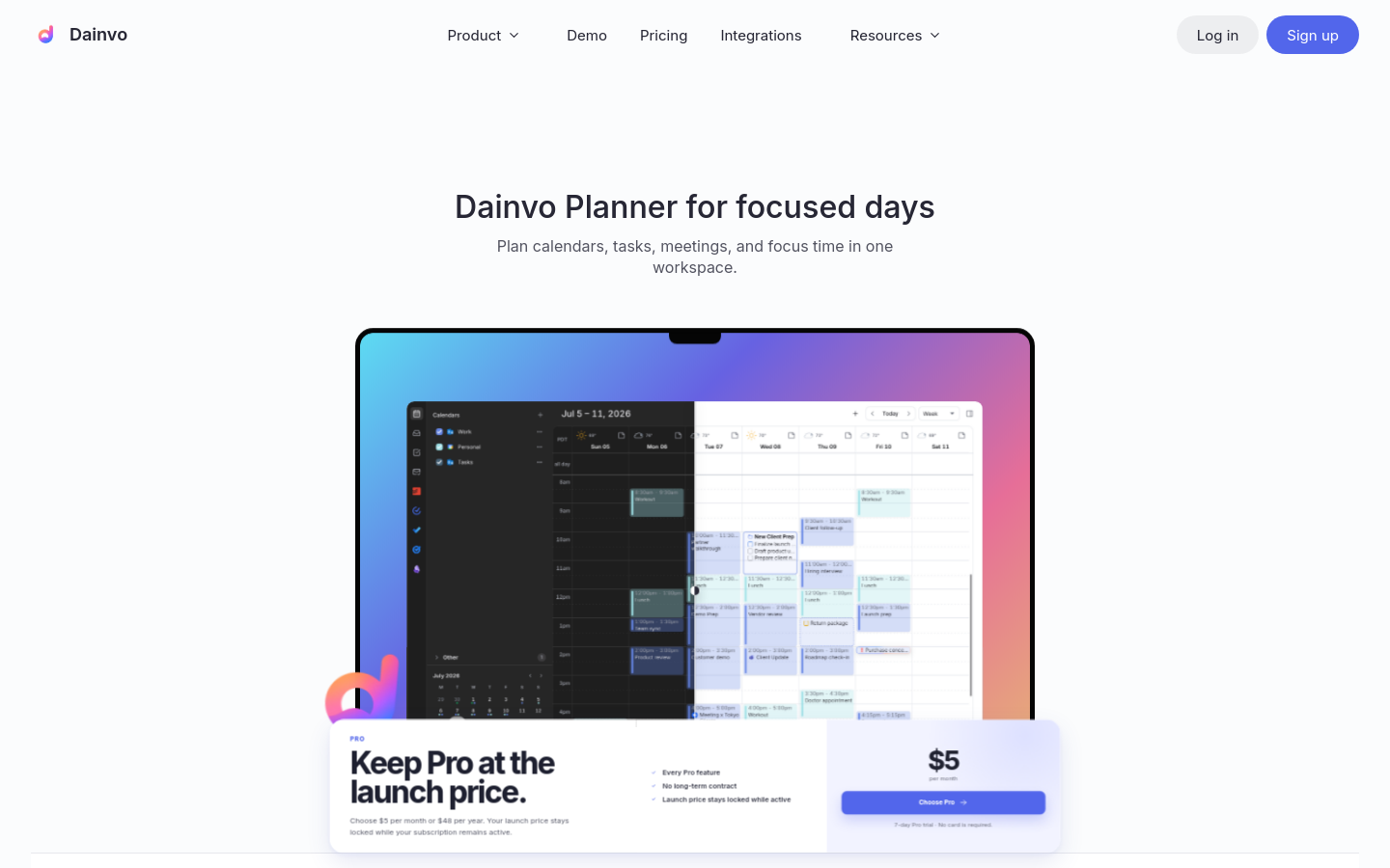 Captured Homepage / Lander
