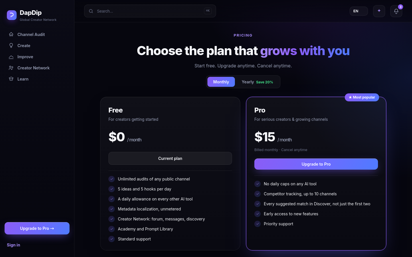 Pricing