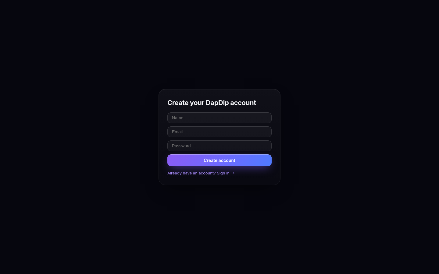 Signup