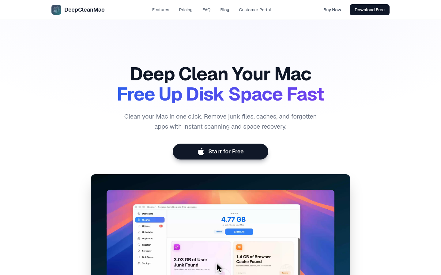 Captured Homepage / Lander