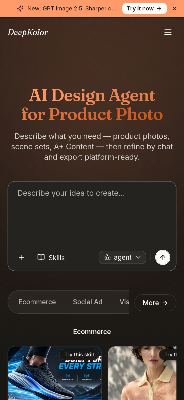 Homepage / Lander