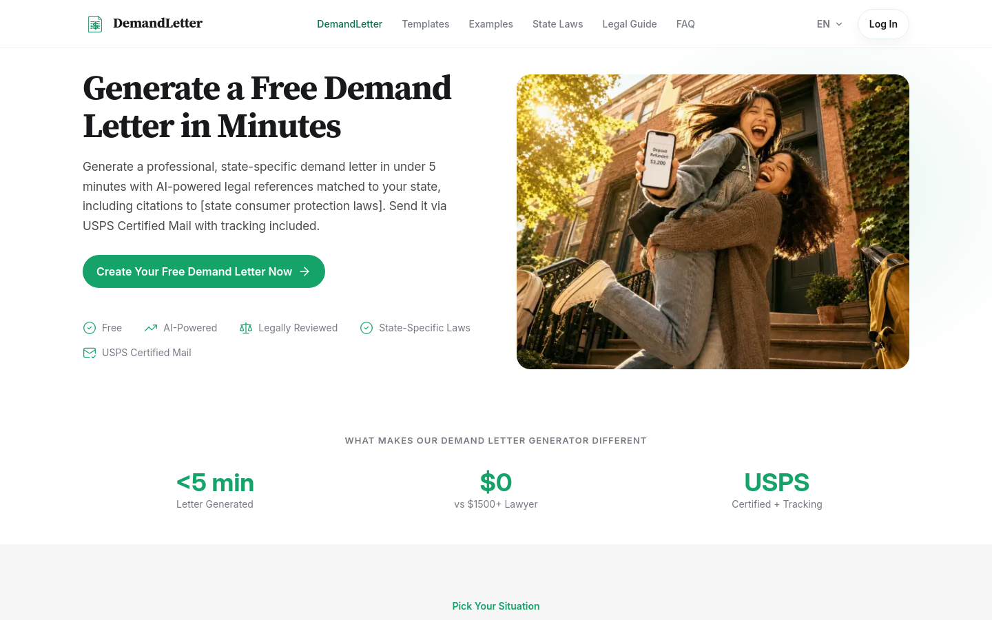 Captured Homepage / Lander