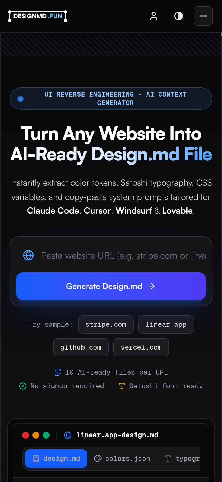 Homepage / Lander