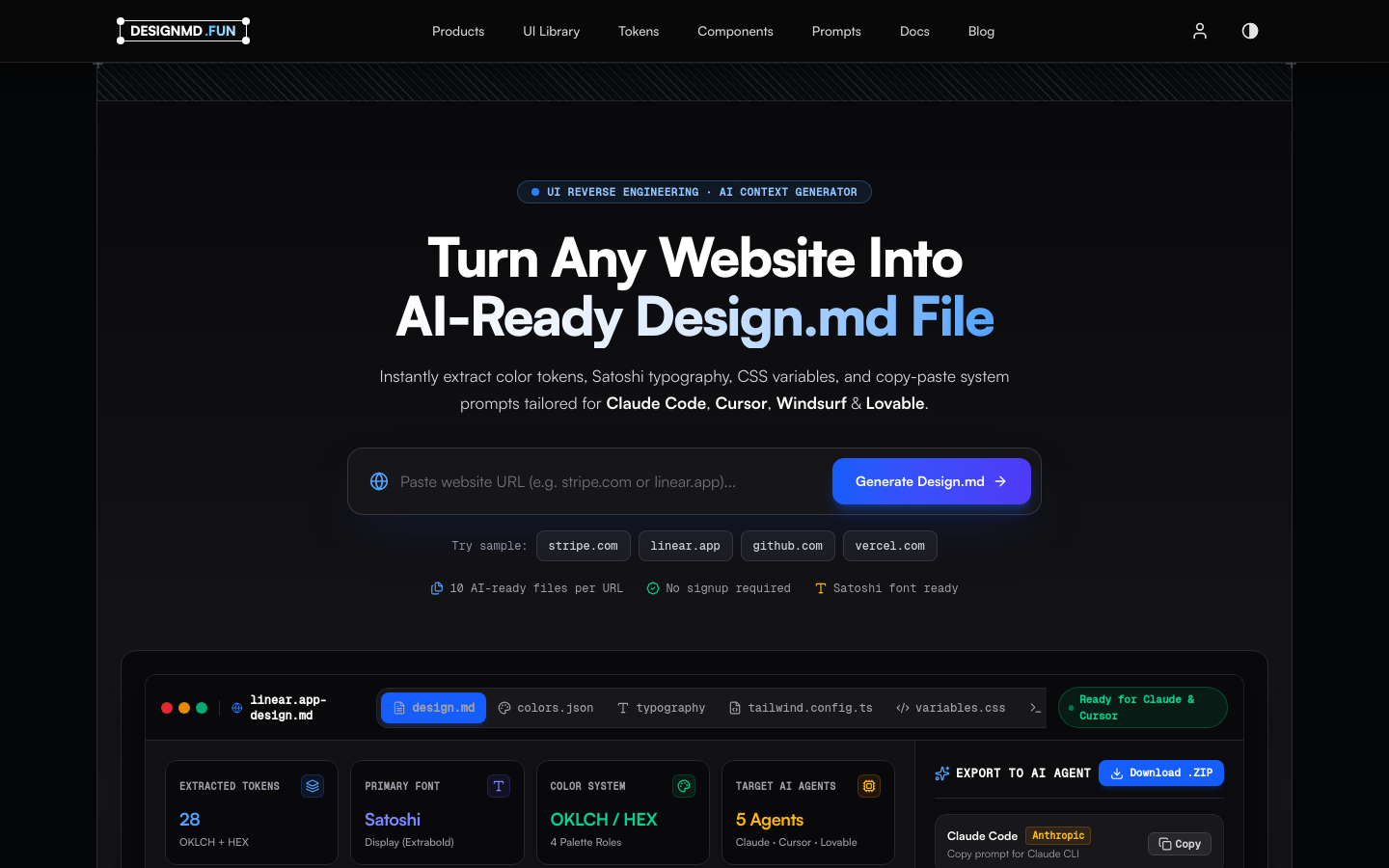 Captured Homepage / Lander