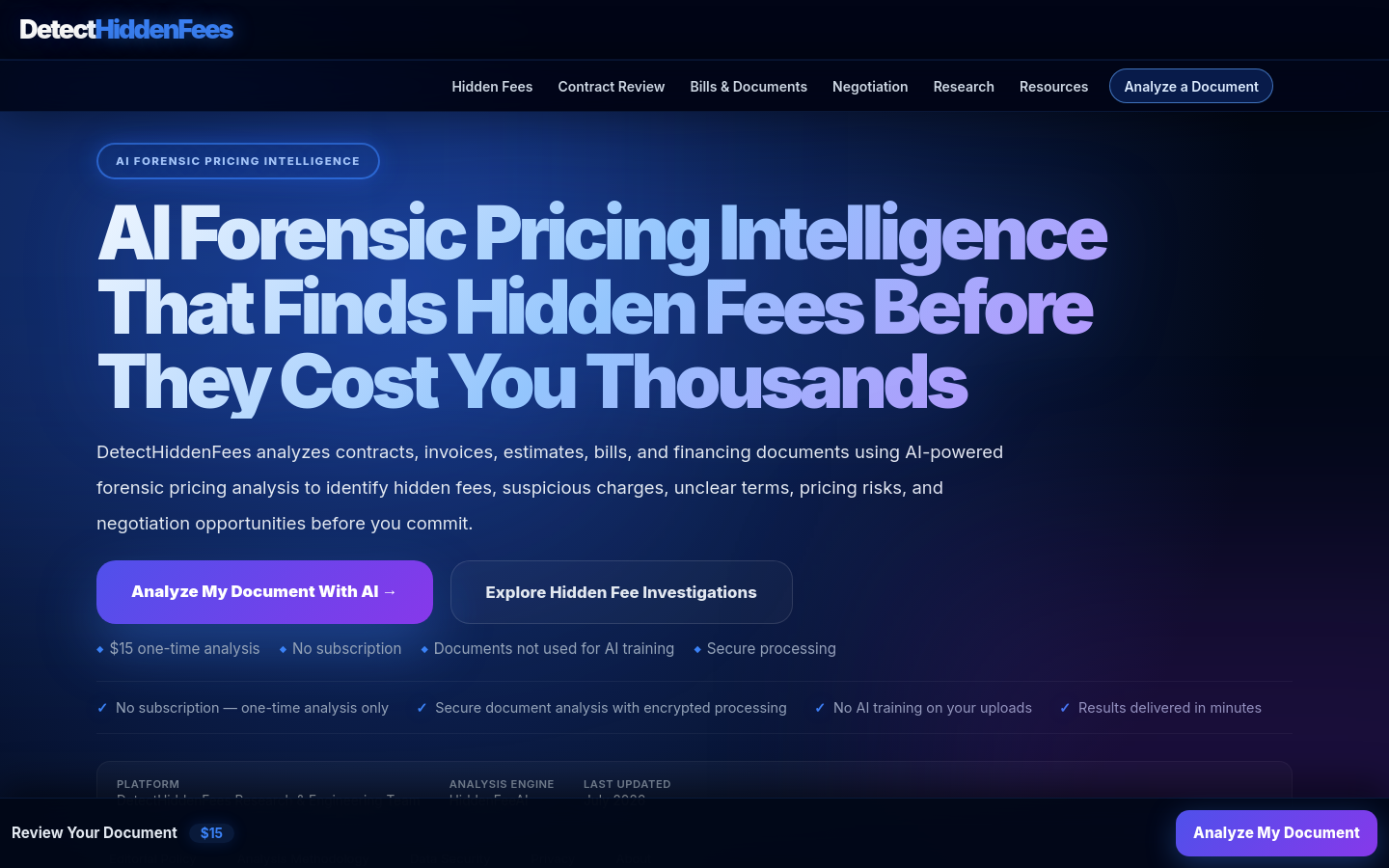 Captured Homepage / Lander