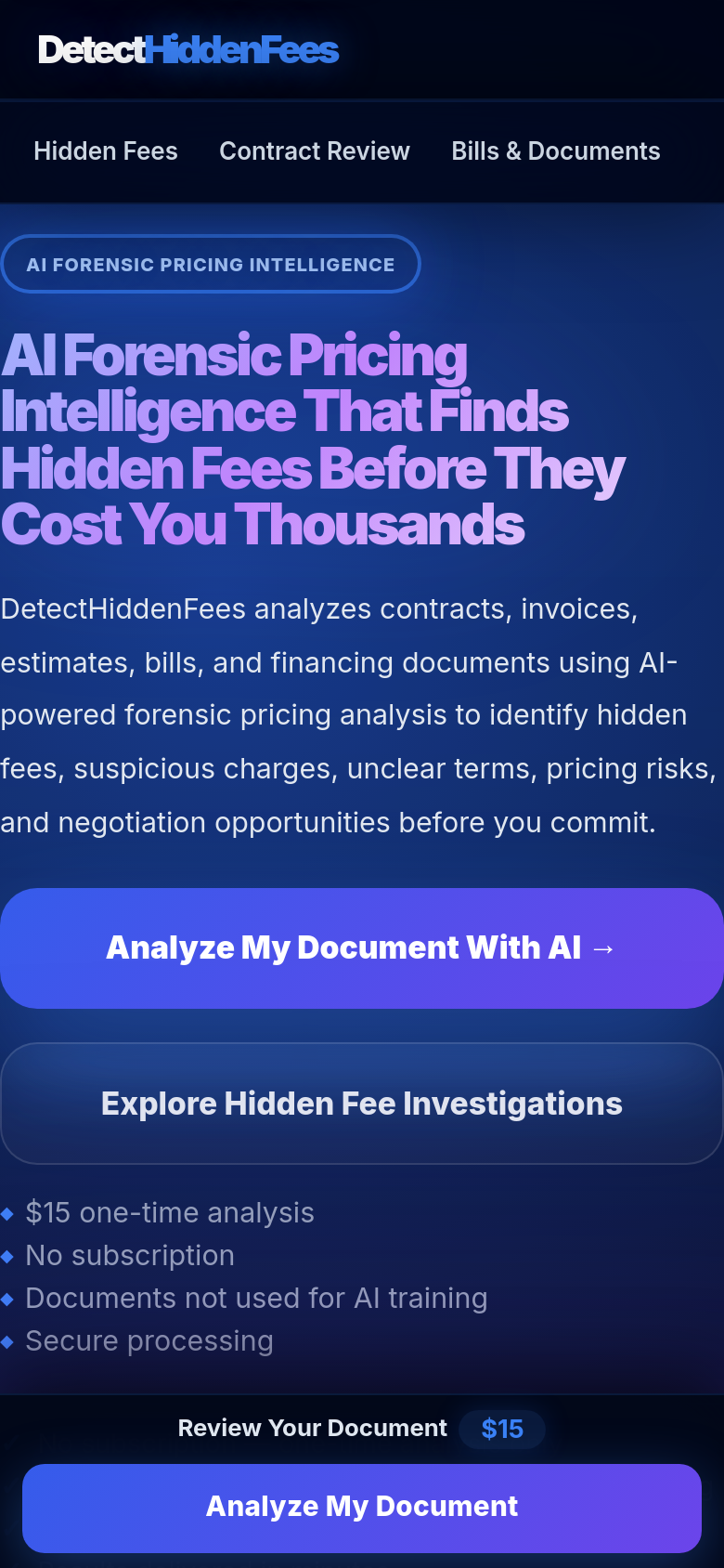 Homepage / Lander